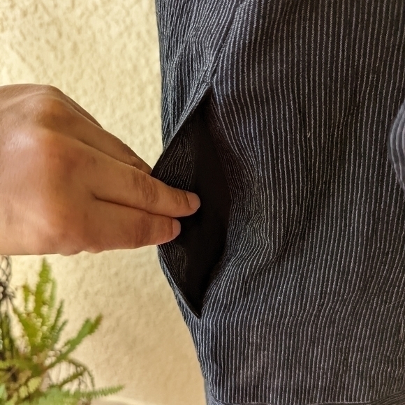 Eileen Fisher shift dress 3/4 sleeve with pockets - Picture 3 of 6